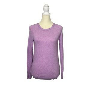 Banana Republic Merino Wool Cashmere Blend Purple Crewneck Sweater Women's XS